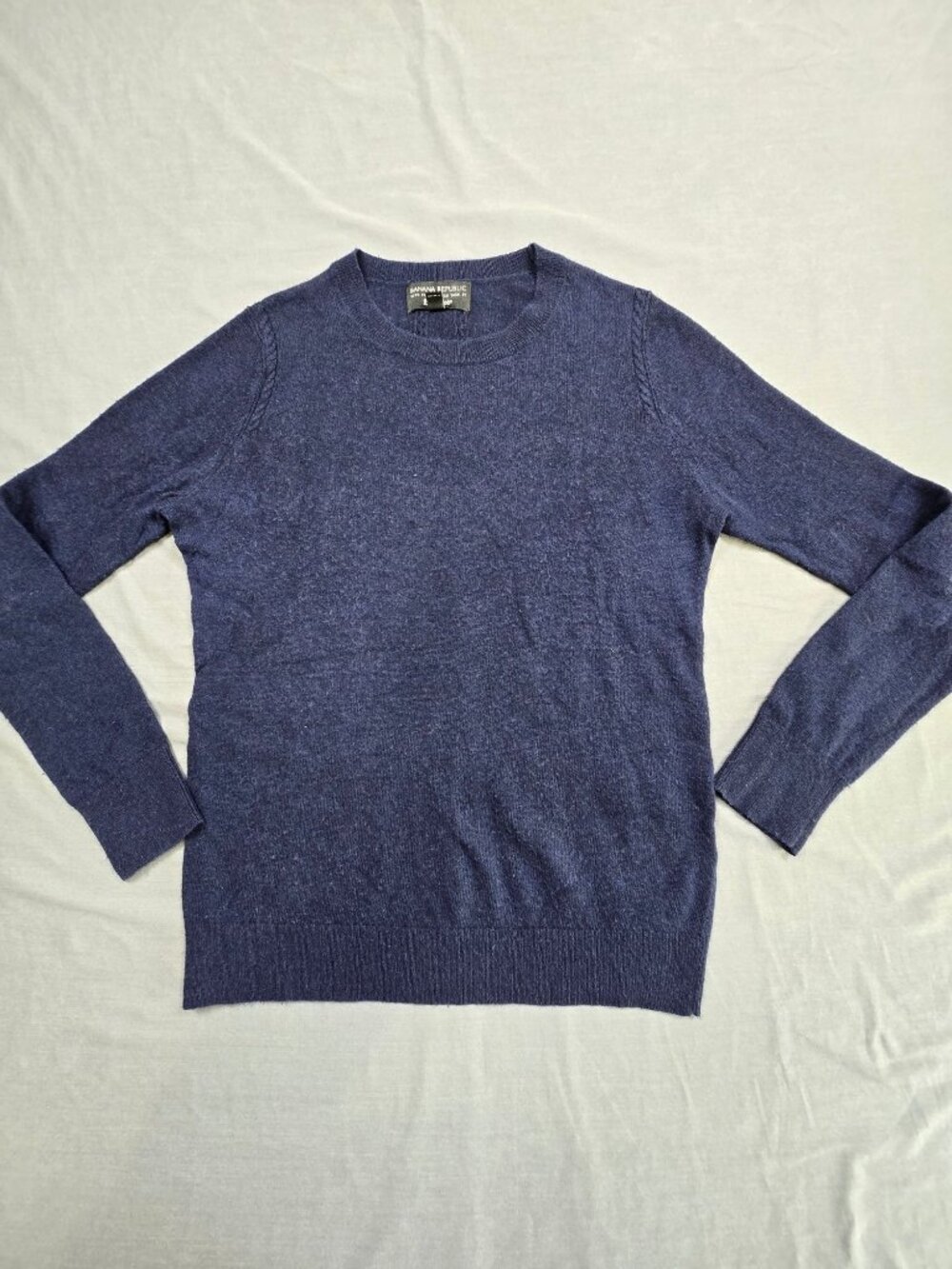 Banana Republic Filpucci Medium Womens Sweater Navy Merino Wool Blend